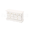 MDF Board Nightstand with Drawer Miniature Ornaments PW-WG05A12-01-1