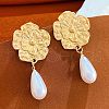 Alloy Dangle Stud Earrings WGE798E-10-1
