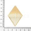 304 Stainless Steel Etched Metal Embellishments Pendants STAS-H236-03G-3
