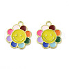Alloy Enamel Pendants ENAM-B050-04G-04-3