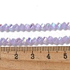 Electroplate Glass Beads Strands GLAA-Q105-04J-3