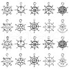 100Pcs 10 Styles Tibetan Style Allloy Pendants TIBEP-CJ0003-07-1