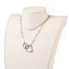 304 Stainless Steel Pendant Necklaces NJEW-JN03140-02-3