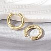 Rack Plating Brass Hinged Hoop Earrings for Women EJEW-E270-24G-2