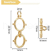 BENECREAT Brass Toggle Clasps KK-BC0004-95-2