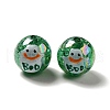 AB Color Transparent Crackle Acrylic Round Beads OACR-A013-03E-3