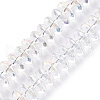 Transparent Electroplate Glass Beads Strands EGLA-N012-19A-1