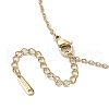 Clover Brass Micro Pave Cubic Zirconia Charms Pendant Necklaces NJEW-JN04958-01-5