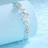 925 Sterling Silver Round Beaded Link Bracelets FS-WGB18E9-01-2