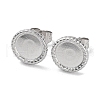 304 Stainless Steel Stud Earrings Findings STAS-M323-09P-1