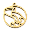 304 Stainless Steel Pendants STAS-Z043-01K-1