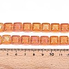 Electroplate Transparent Glass Beads Strands EGLA-N017-03C-4