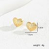 Romantic Metal Heart Earrings for Women ZJ7506-1-1