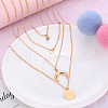 Alloy Moon Pendant Multi Layered Necklaces for Women FS-WGBB73B-01-3