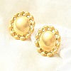 304 Stainless Steel Stud Earrings EJEW-B140-03G-2