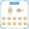 Unicraftale 120Pcs Brass Spacer Beads KK-UN0002-36-3