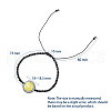 Faceted Rondelle Glass Braided Bead Bracelets BJEW-JB04808-M-6