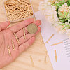 CHGCRAFT 200Pcs Iron Spacer Bar FIND-CA0009-73LG-3