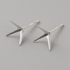 925 Sterling Silver Stud Earring Findings STER-WH0008-15G-S-2