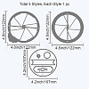 Carbon Steel Cutting Dies Stencils DIY-WH0309-310-6