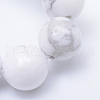 Round Natural Howlite Bead Strands X-G-R345-6mm-18-4