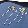 304 Stainless Steel Stud Earrings EJEW-S253-10A-G-2
