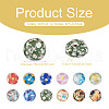48Pcs 12 Styles Translucent Resin Cabochons RESI-TA0001-44-12