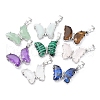 Natural & Synthetic Mixed Gemstone Pendants G-K338-01P-1