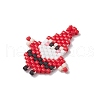Christmas Seed Beads Beaded Charms PALLOY-MZ00257-02-3