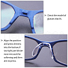 Gorgecraft 24Pcs 6 Style Plastic Eyeglass Nose Pads KY-GF0001-19-4