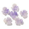 Two-tone Opaque Acrylic Bead Caps OACR-G034-03E-1