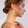 ANATTASOUL 2 Pairs 2 Colors Alloy Tassel Stud Earrings EJEW-AN0004-75-6