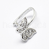 Anti-Tarnish Rhodium Plated 925 Sterling Silver Micro Pave Cubic Zirconia Pendant Bails STER-P034-13P-1