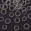 40Pcs 2 Styles Alloy Bead Ring Antique Fried Dough Twists Bead Ring Straight Hole Circle Bead Ring DIY Bracelet Accessories Materials JX593A-1
