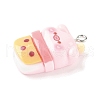 Cute Pig Theme Opaque Resin Pendants RESI-V005-007D-2