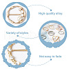 Biyun 10Pcs 10 Style Alloy Slide Buckles FIND-BY0001-10-9