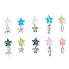 8Pcs 8 Styles Ocean Theme Glass Pendants PALLOY-JF03753-1