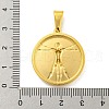 Ion Plating(IP) 304 Stainless Steel Pendants STAS-R231-13A-G-3