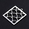 Non-Tarnish 201 Stainless Steel Pendants STAS-S105-JN903-1-2