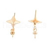 Brass Stud Earring Findings KK-G432-28MG-2