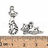 Kitten Theme Tibetan Style Alloy Pendants TIBEP-MSMC018-M2AS-4