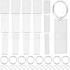Unicraftale DIY Stamping Blank Tag Keychain Making Kit STAS-UN0039-58-1