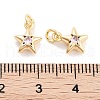 Brass with Cubic Zirconia Pendant KK-P271-38A-02G-3