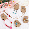 SOFPLATE 200Pcs Cardboard Fold Over Paper Display Hanging Cards CDIS-SP0001-01-4