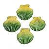 Spray Painted Natural Scallop Shell Big Pendants SSHEL-T017-14E-1