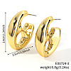 Geometric Shiny Plastic Stud Earrings FD4896-2-1