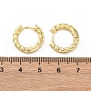 Brass Twisted Rope Chunky Hinged Huggie Hoop Earrings for Women X-EJEW-P196-25G-2