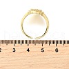Brass Micro Pave Cubic Zirconia Cuff Rings for Women RJEW-F181-07G-5