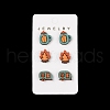 Thanksgiving Stud Earrings Set EJEW-U016-01P-04-1