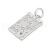 Brass Micro Pave Cubic Zirconia Pendants KK-G522-26P-2